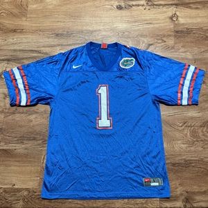Nike Florida Gators Football Jersey Men’s Sizs Large #1 Florida NCAA Blue
